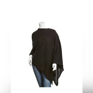Qi Cashmere asymmetric ponchos